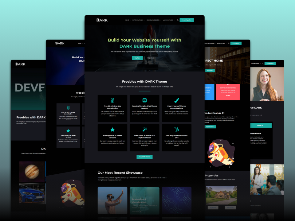 DARK Business Theme By FastestThemes